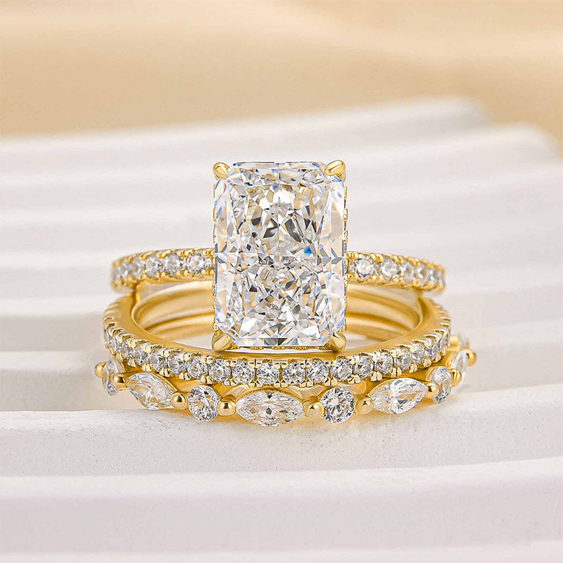 Juego de Anillos de Boda Jaily de 3 Piezas