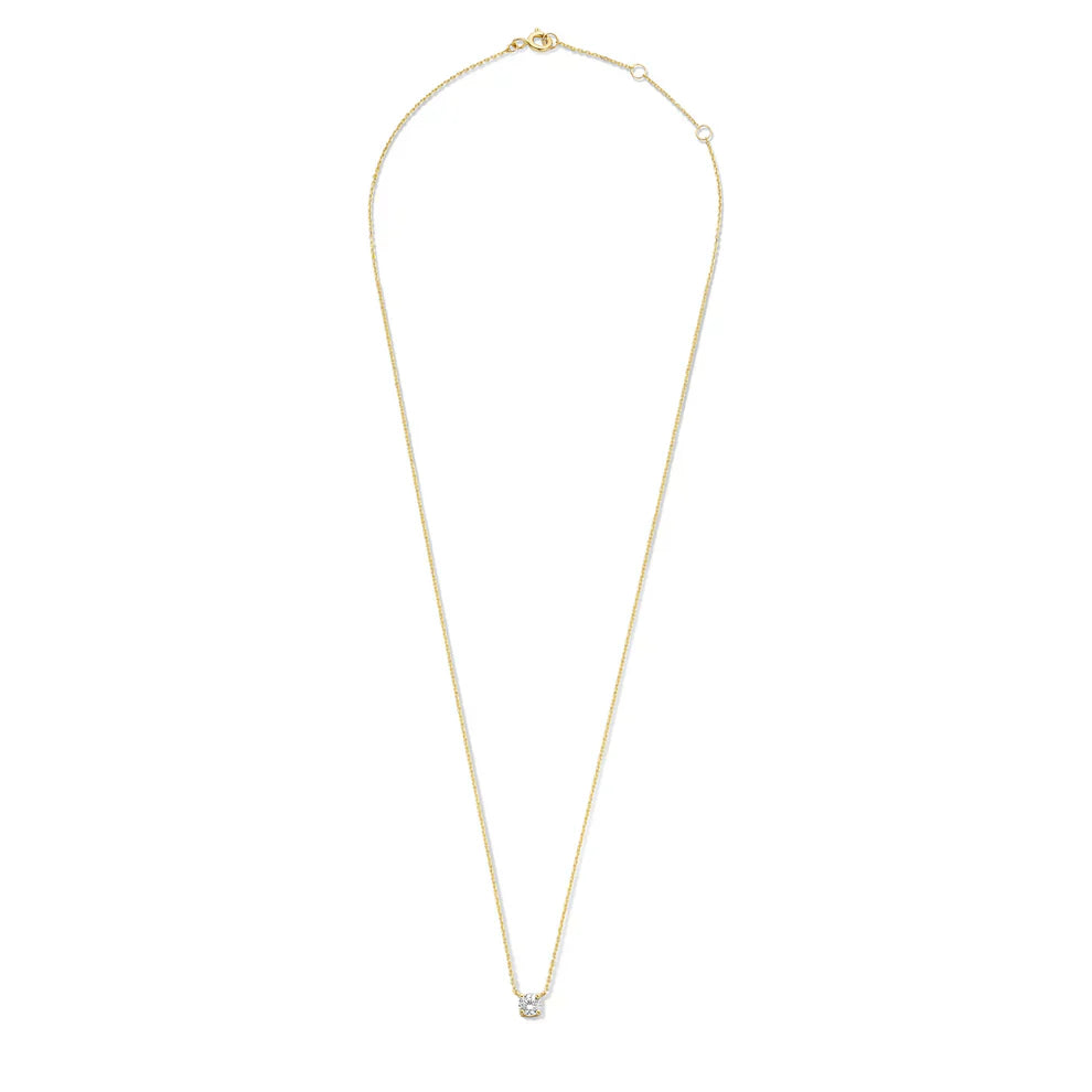 Collar con piedra de Moissanita Cléa