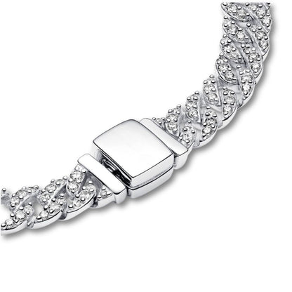 Pulsera Cubana de Moissanita
