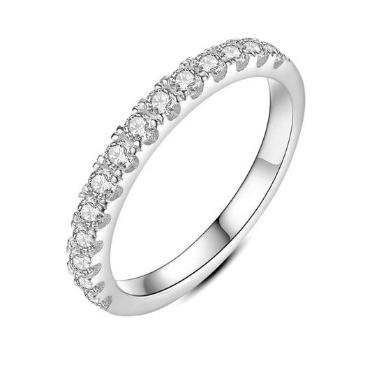 Anillo de bodas de moissanita