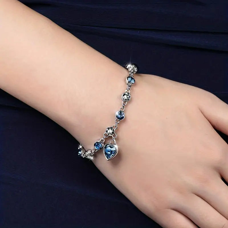 Pulsera Brillante Ocean Heart