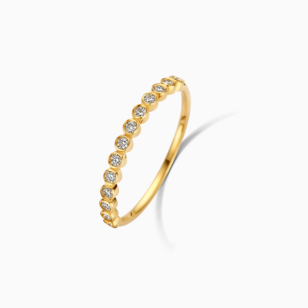 Anillo de burbuja de diamantes