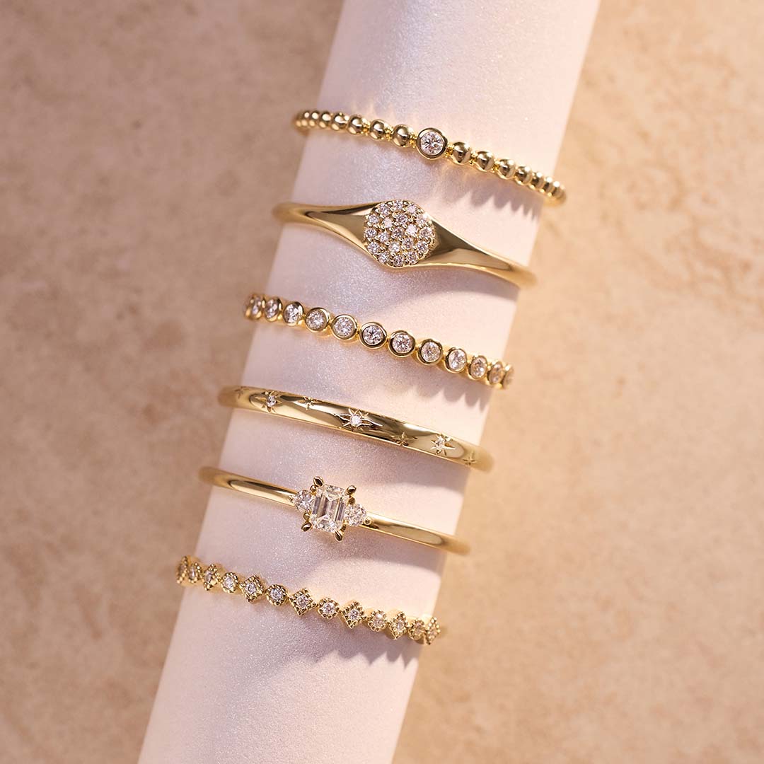 Anillo de burbuja de diamantes