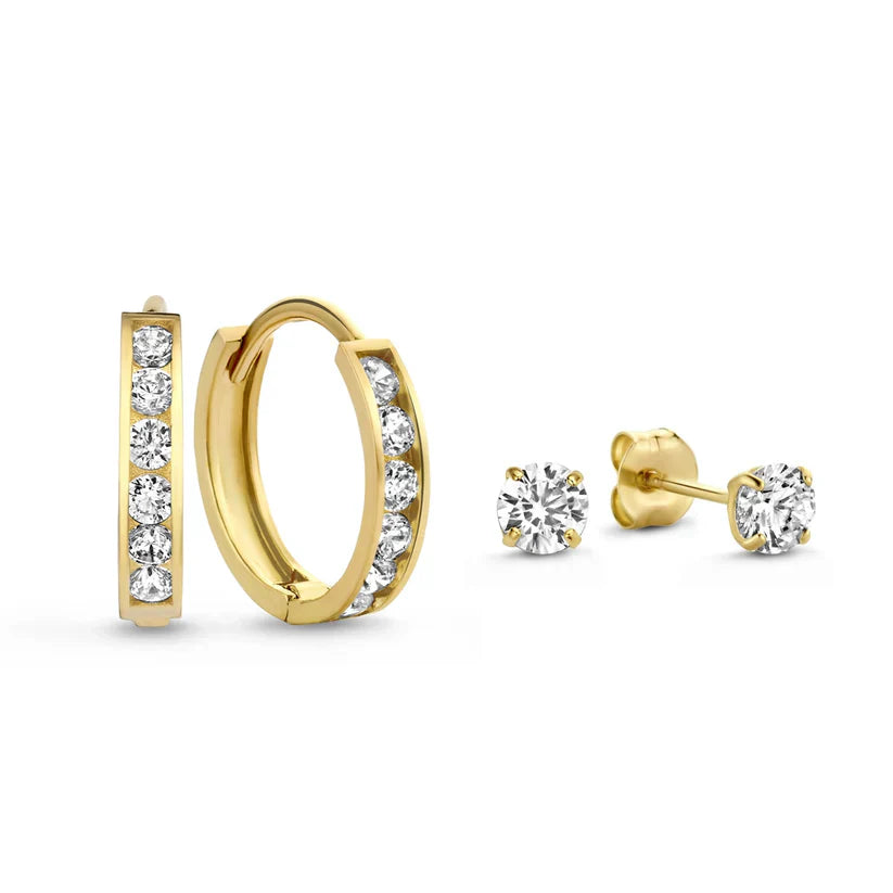 Juego de Aretes de Piedra Dara Brillane