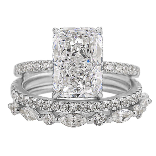Juego de Anillos de Boda Jaily de 3 Piezas
