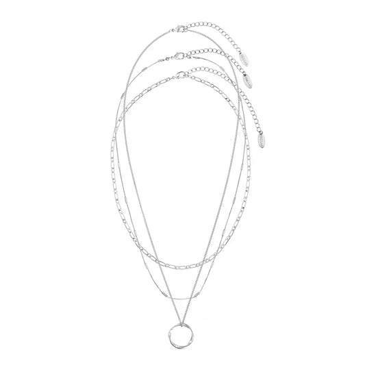 Collar de Círculo Abierto de Tres Filas