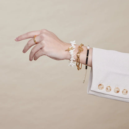Pulsera T-Bar con eslabones