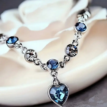 Pulsera Brillante Ocean Heart