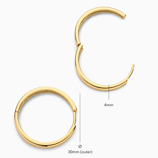 Pendientes Gia Statement Hoops