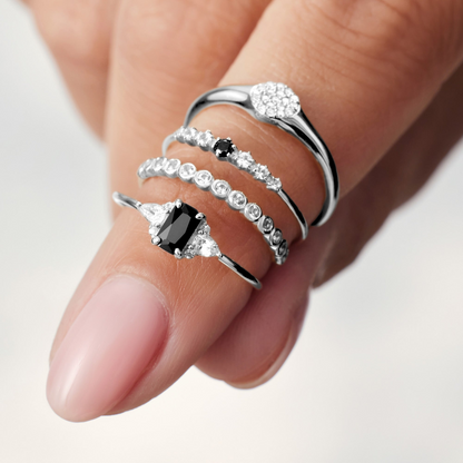 Anillo de burbuja de diamantes