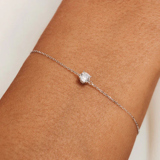 Pulsera con piedra de moissanita Cléa