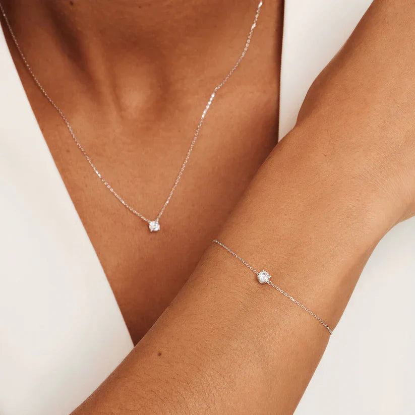 Pulsera con piedra de moissanita Cléa